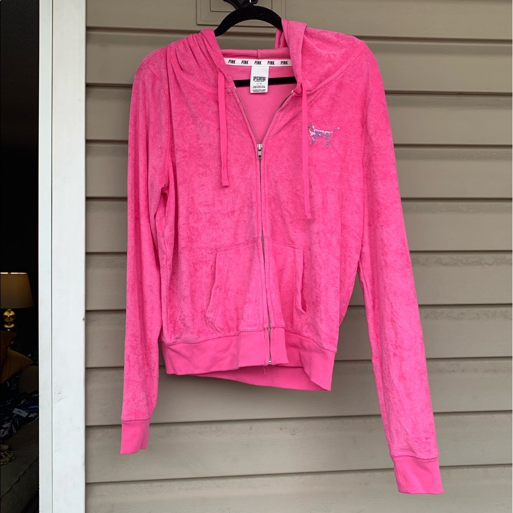 NWOT VS PINK Terrycloth Sweatshirt